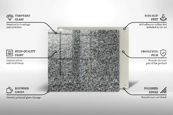 Glas Herdabdeckplatte Steinstruktur