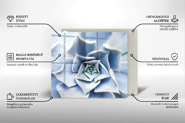 Glas Herdabdeckplatte Blumenpflanze