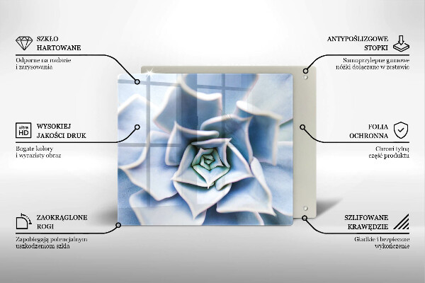 Glas Herdabdeckplatte Blumenpflanze