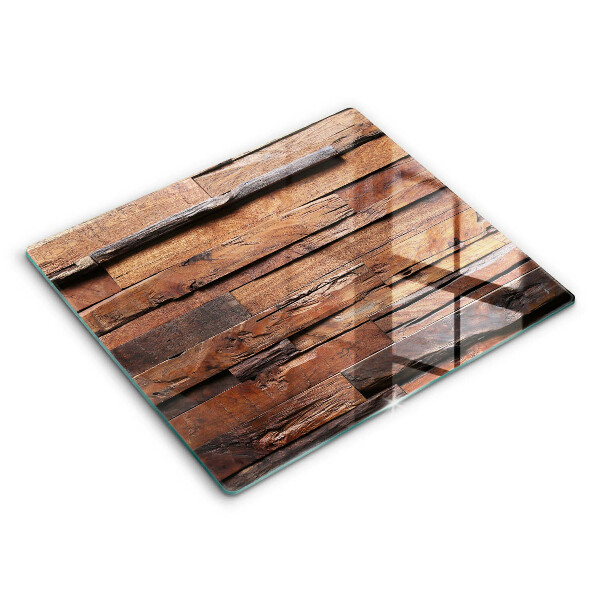 Glas Herdabdeckplatte Dekorative Holzbretter