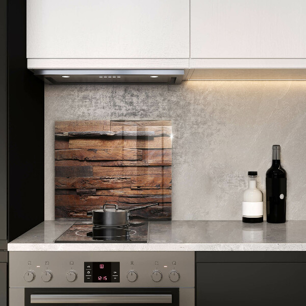 Glas Herdabdeckplatte Dekorative Holzbretter