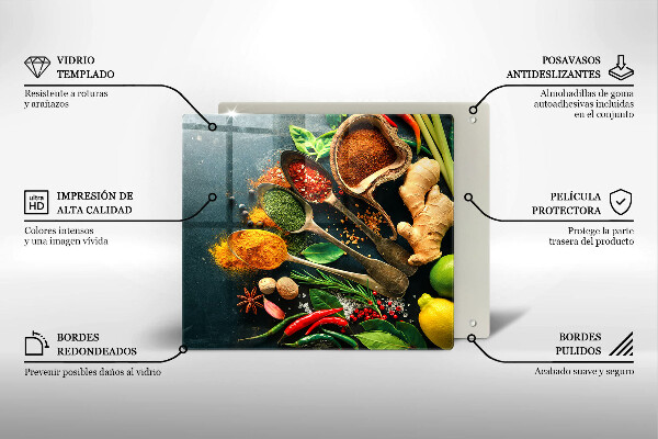 Glas Ceranfeldabdeckung Küchengewürzlöffel