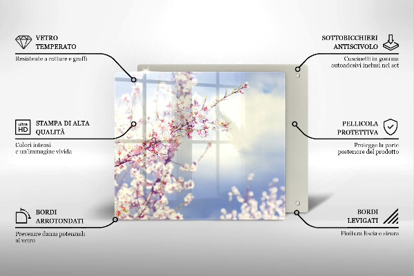Glas Ceranfeldabdeckung Blühender Baum