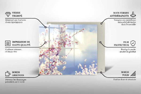 Glas Ceranfeldabdeckung Blühender Baum