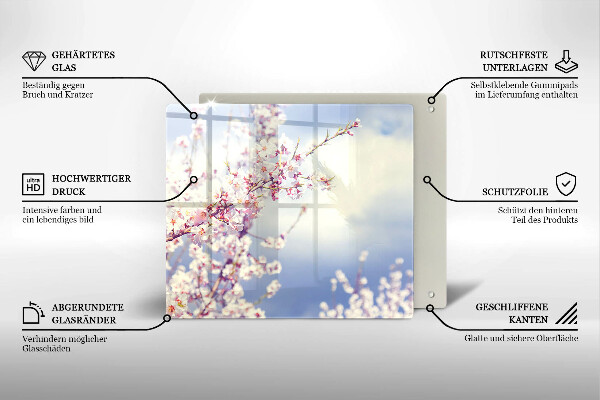 Glas Ceranfeldabdeckung Blühender Baum