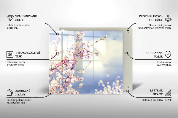 Glas Ceranfeldabdeckung Blühender Baum