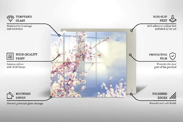 Glas Ceranfeldabdeckung Blühender Baum