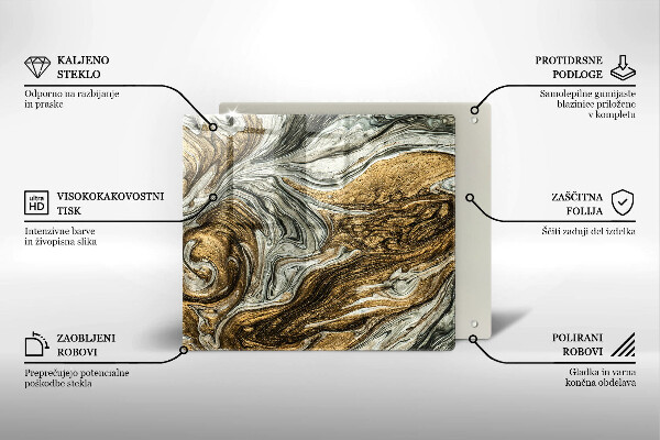 Glas Ceranfeldabdeckung Reichhaltige Abstraktion
