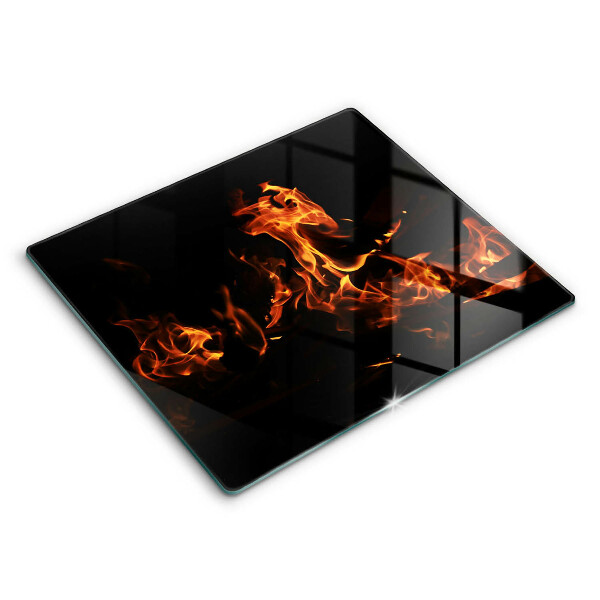 Glas Ceranfeldabdeckung Zünde eine lebendige Flamme an
