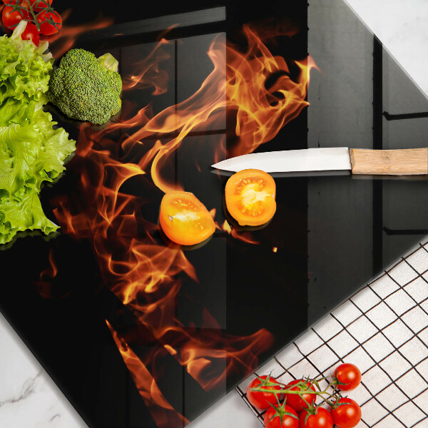 Glas Ceranfeldabdeckung Zünde eine lebendige Flamme an