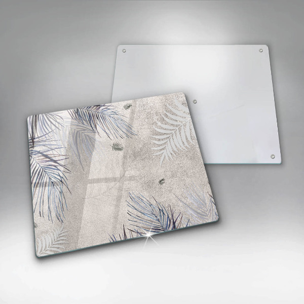 Glas Ceranfeldabdeckung Subtile Blätter