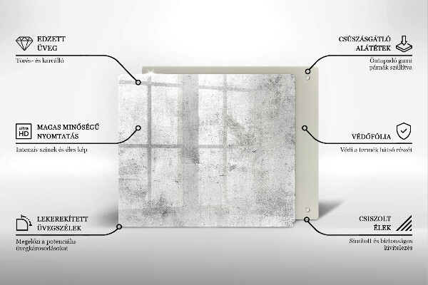 Glas Ceranfeldabdeckung Betonstruktur
