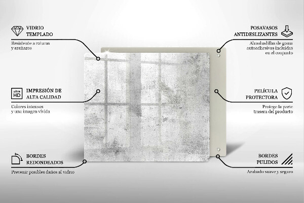 Glas Ceranfeldabdeckung Betonstruktur