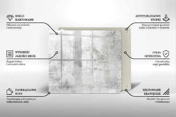 Glas Ceranfeldabdeckung Betonstruktur