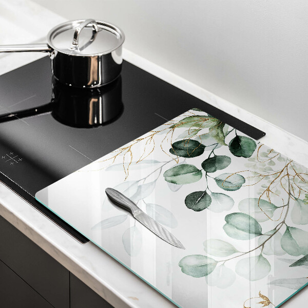 Glas Ceranfeldabdeckung Bemalte Pflanzen