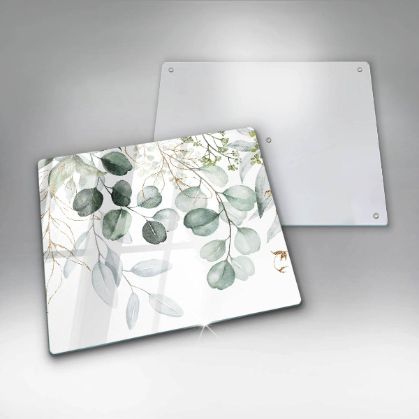 Glas Ceranfeldabdeckung Bemalte Pflanzen