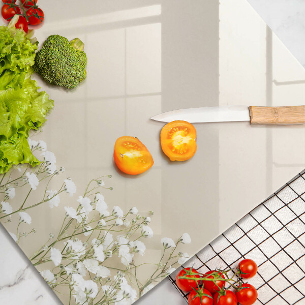 Glas Ceranfeldabdeckung Gips-Boho-Blumen