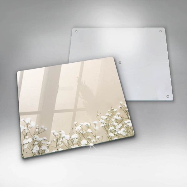 Glas Ceranfeldabdeckung Gips-Boho-Blumen