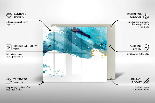 Glas Ceranfeldabdeckung Blaue Flecken