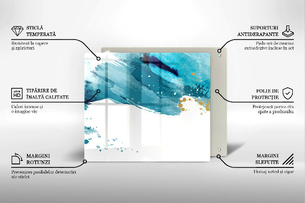 Glas Ceranfeldabdeckung Blaue Flecken