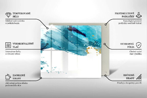 Glas Ceranfeldabdeckung Blaue Flecken