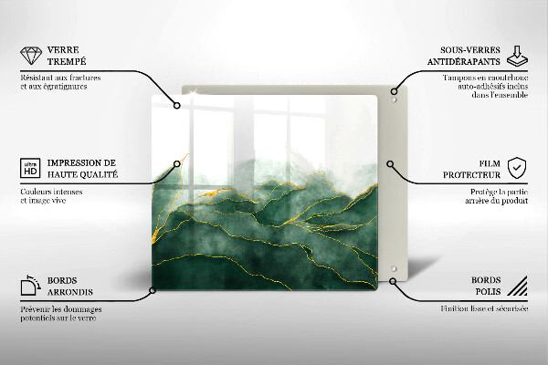 Glas Ceranfeldabdeckung Abstrakte Natur