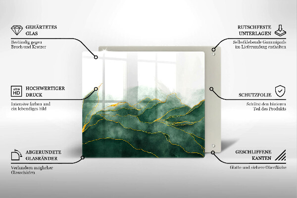Glas Ceranfeldabdeckung Abstrakte Natur
