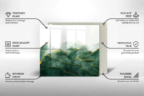 Glas Ceranfeldabdeckung Abstrakte Natur