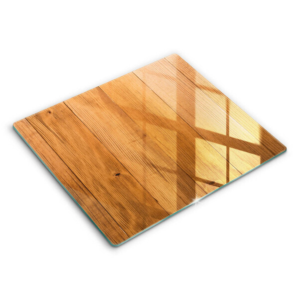 Glas Ceranfeldabdeckung Holzbretter