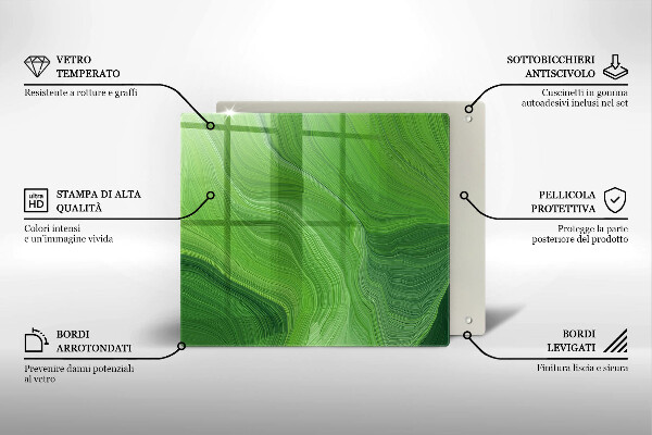 Glas Ceranfeldabdeckung Abstrakte Textur