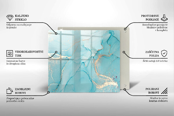 Glas Ceranfeldabdeckung Steinabstraktion