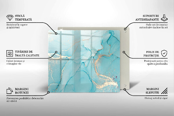 Glas Ceranfeldabdeckung Steinabstraktion