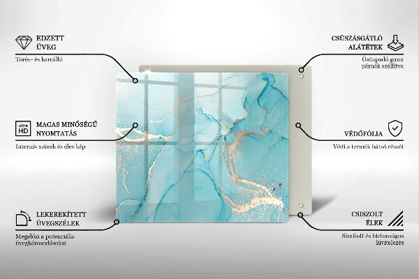 Glas Ceranfeldabdeckung Steinabstraktion