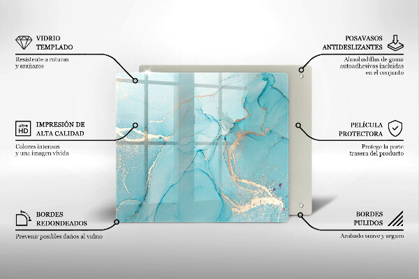 Glas Ceranfeldabdeckung Steinabstraktion