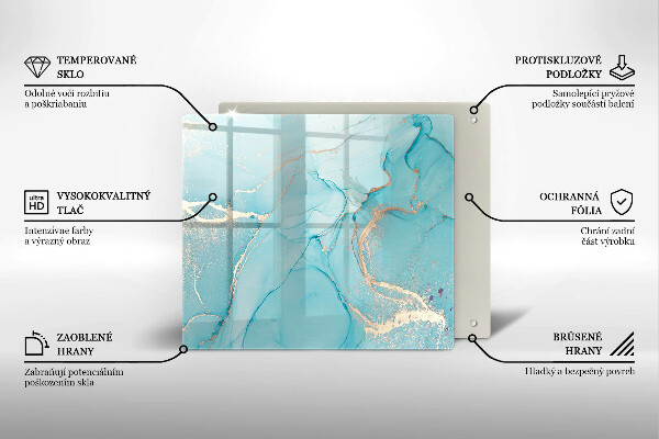 Glas Ceranfeldabdeckung Steinabstraktion