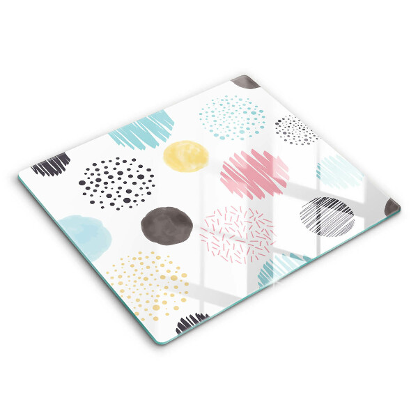 Glas Ceranfeldabdeckung Bemalte Formen