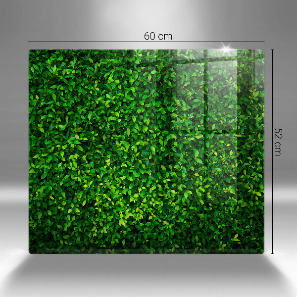 Glas Ceranfeldabdeckung Pflanze mit kleinen Blättern