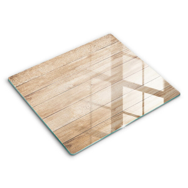 Glas Ceranfeldabdeckung Holzbretter