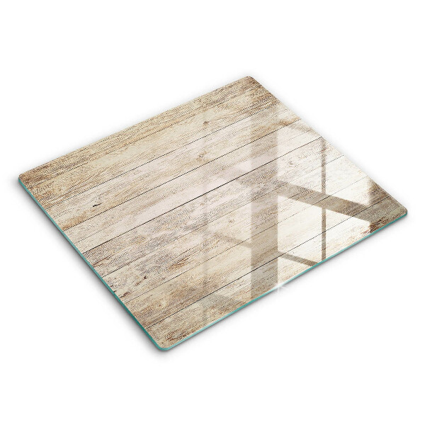 Glas Ceranfeldabdeckung Holzbretter