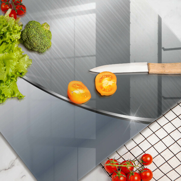 Glas Herdabdeckplatte Abstraktionsmuster aus Metall