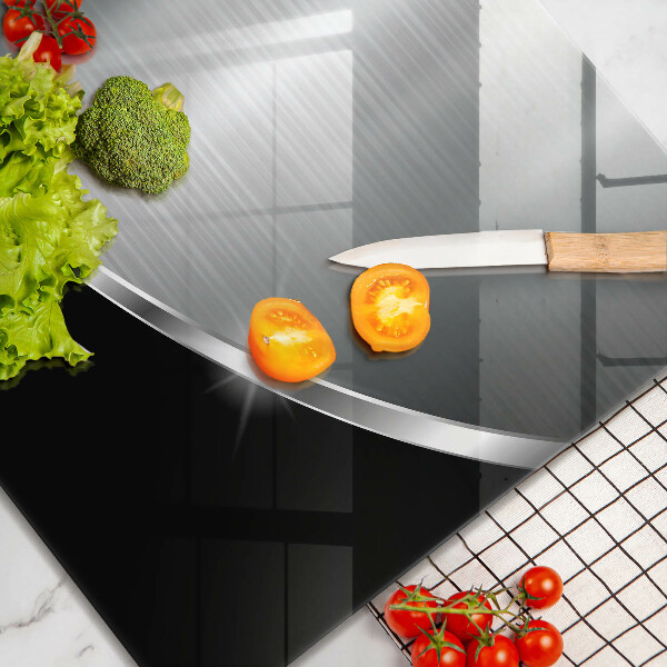 Glas Ceranfeldabdeckung Abstraktion mit Metall