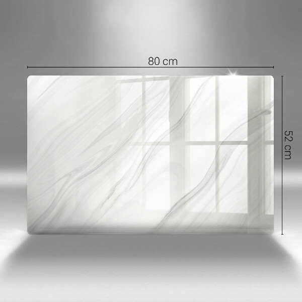 Glas Ceranfeldabdeckung Zarter Marmor