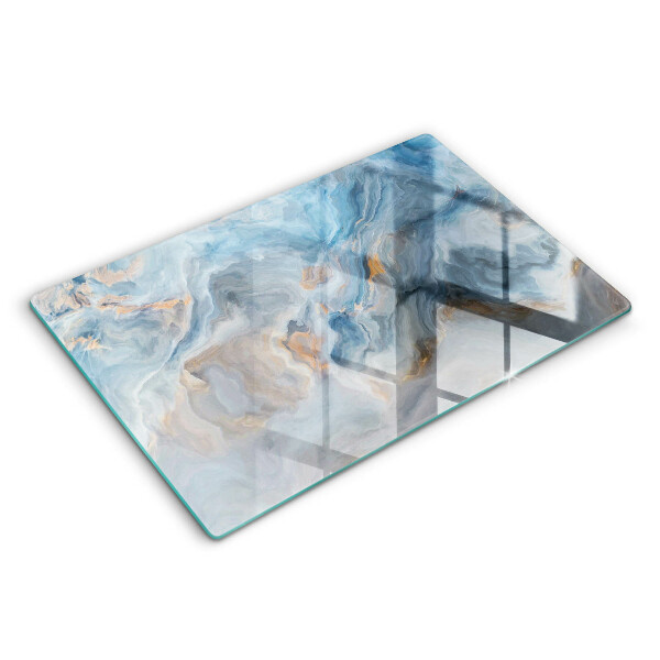 Glas Herdabdeckplatte Marmorstruktur
