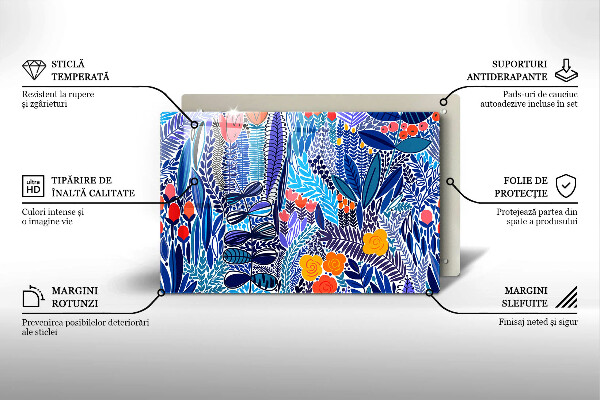 Glas Ceranfeldabdeckung Bemalte Wiese