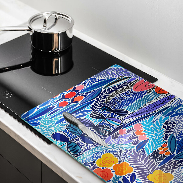 Glas Ceranfeldabdeckung Bemalte Wiese