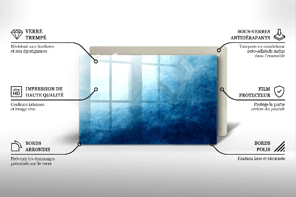 Glas Ceranfeldabdeckung Abstrakter Hintergrund