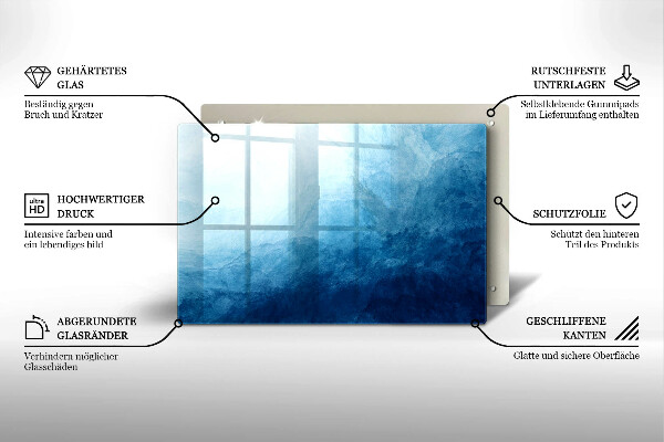 Glas Ceranfeldabdeckung Abstrakter Hintergrund