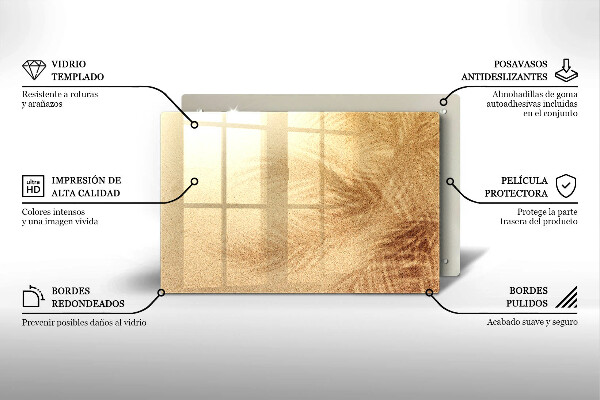 Glas Ceranfeldabdeckung Strandsandurlaub