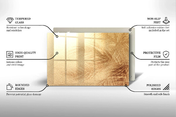 Glas Ceranfeldabdeckung Strandsandurlaub