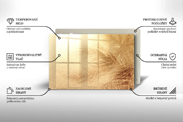 Glas Ceranfeldabdeckung Strandsandurlaub